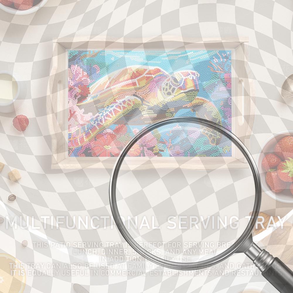 Wooden 5D DIY Diamond Painting - Resin Art Wooden Tray recension och pris