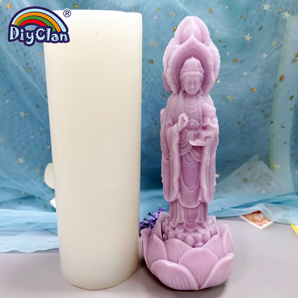 Three Face Guanyin Lotus Terra - Resin Art Furniture recension och pris