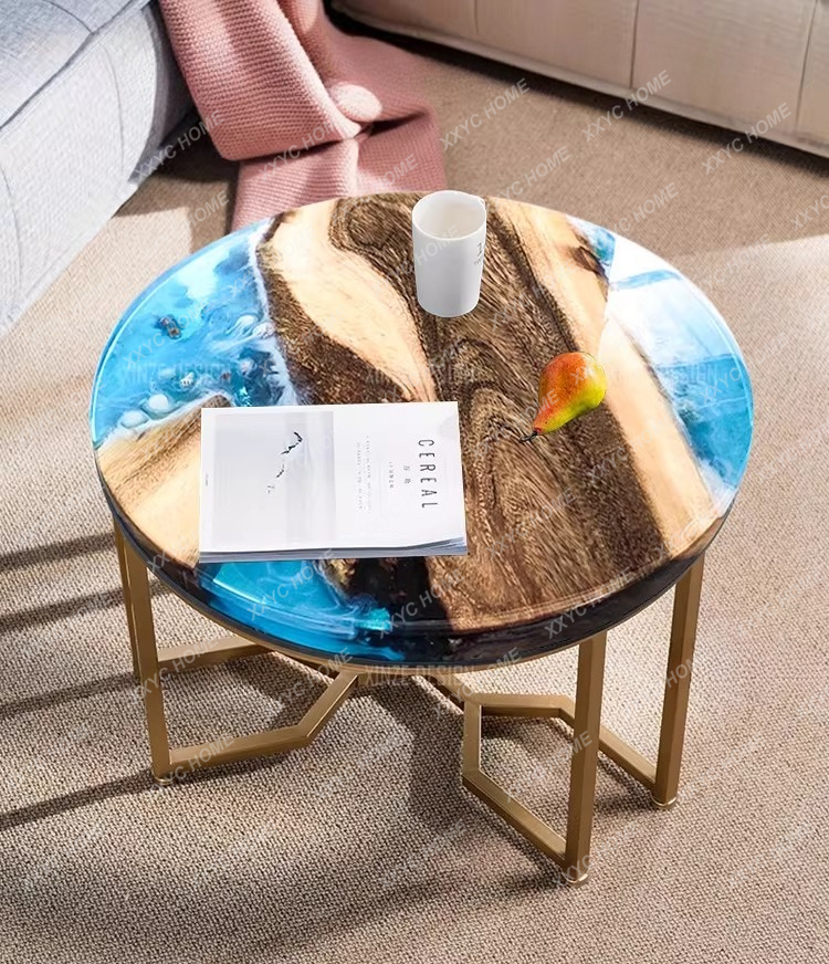 Creative art dining table epox - Resin Art Coffee Table recension och pris