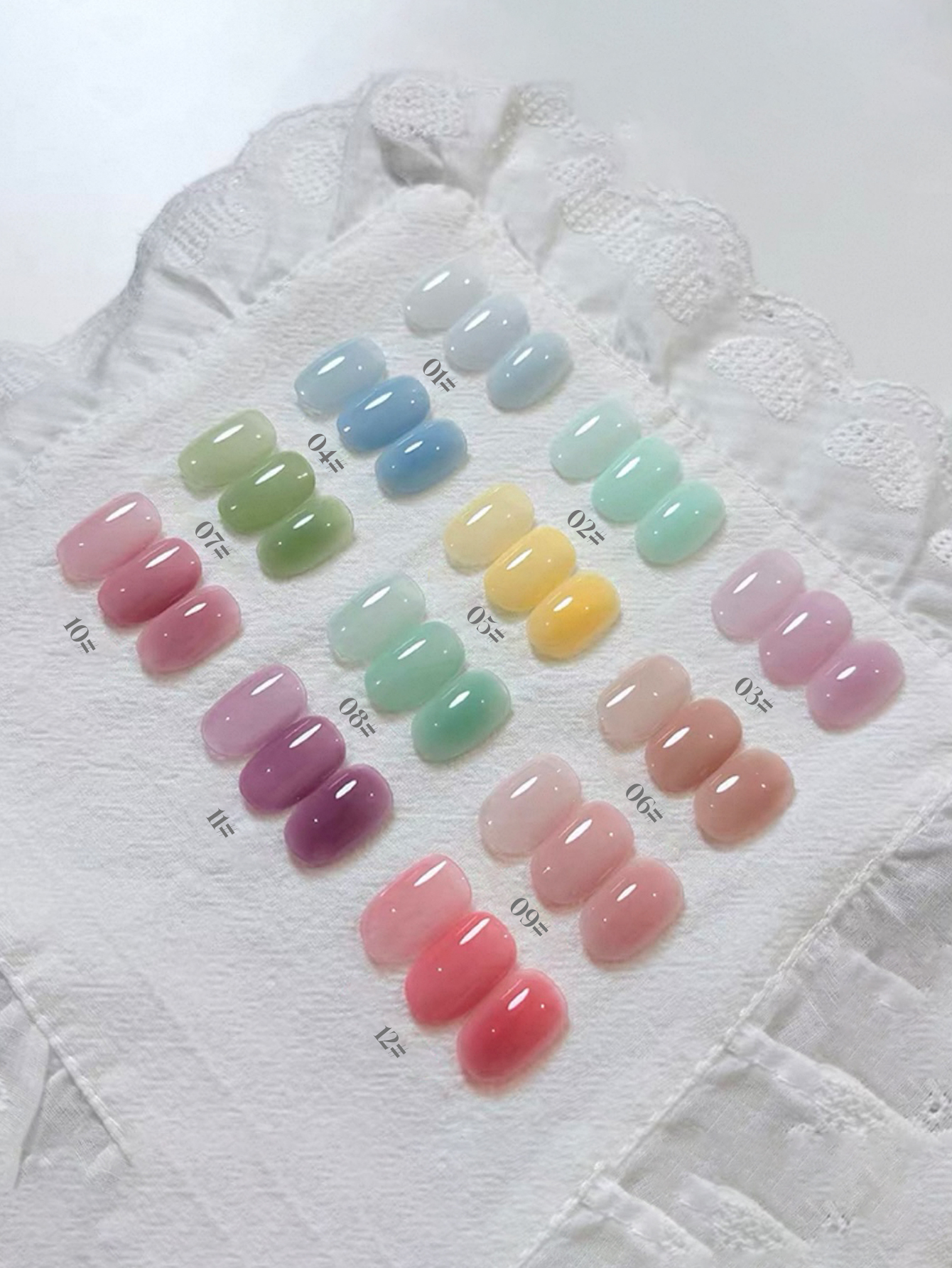 1/12pcs 2026 Spring and Summer - Resin Art Purple recension och pris