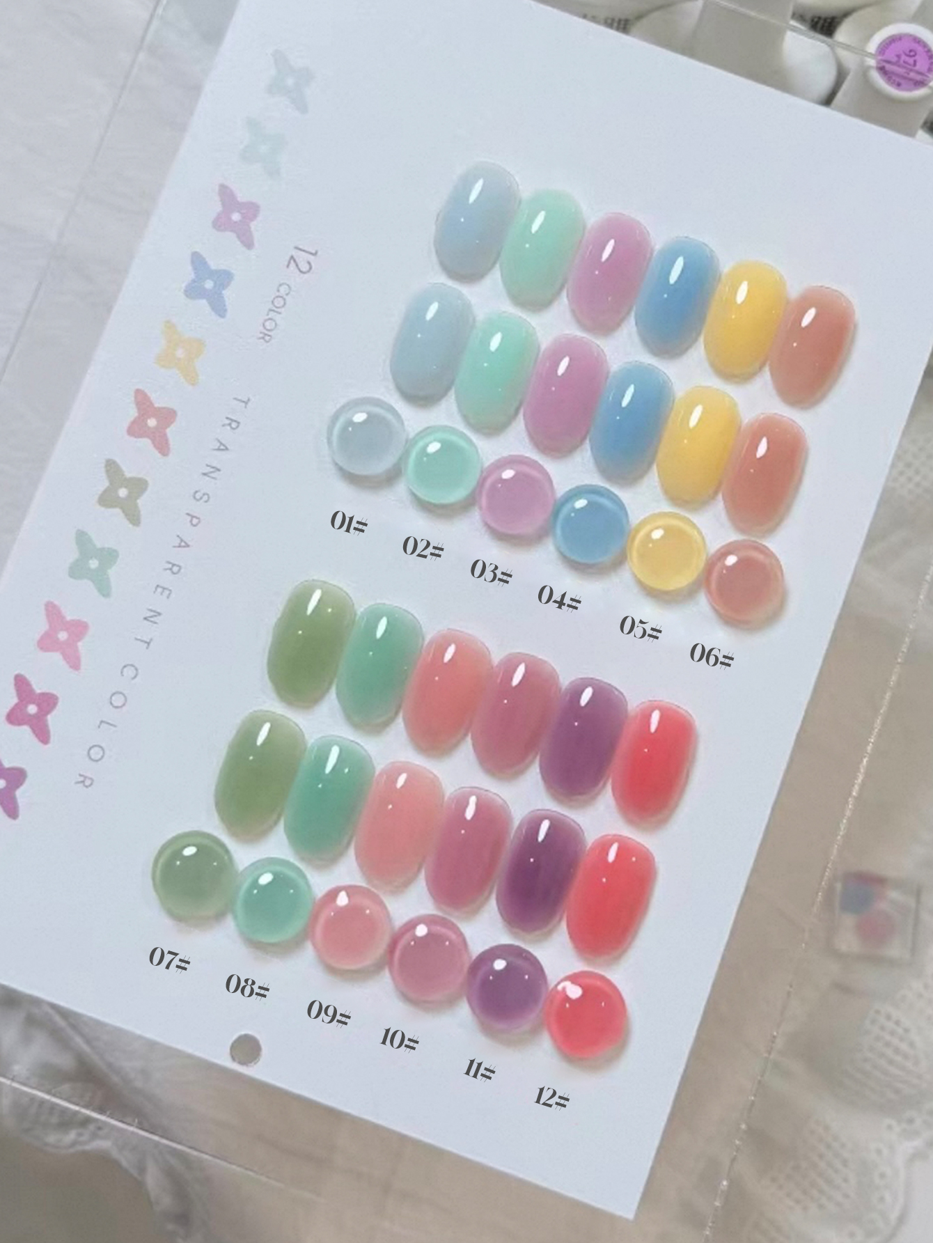 1/12pcs 2026 Spring and Summer - Resin Art Purple recension och pris