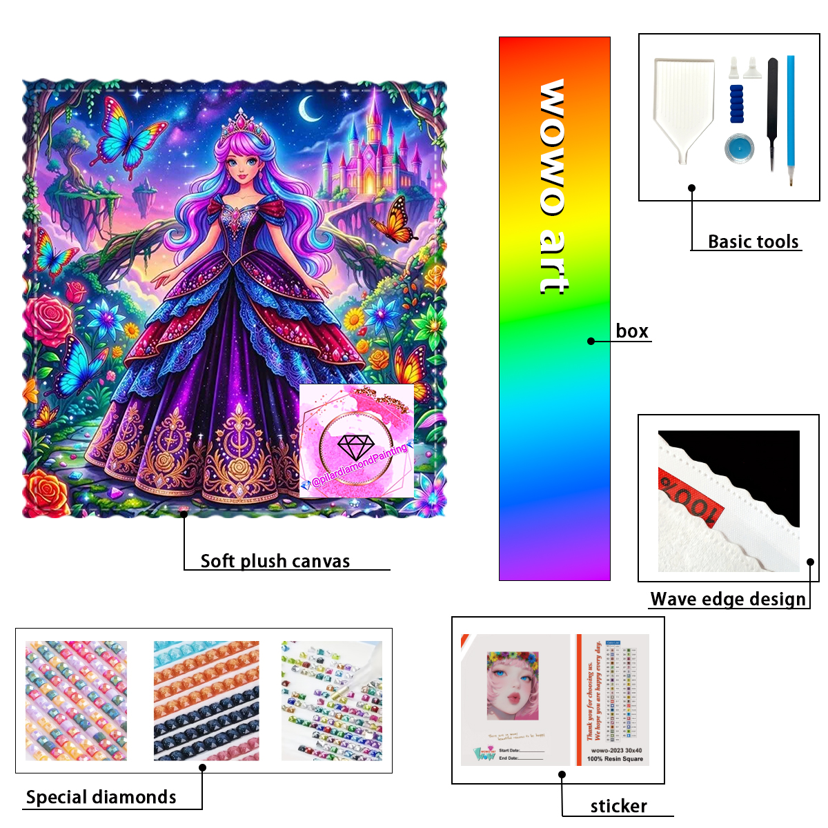 【pilar Diamond Art】Princesa pe - Resin Art To Buy recension och pris