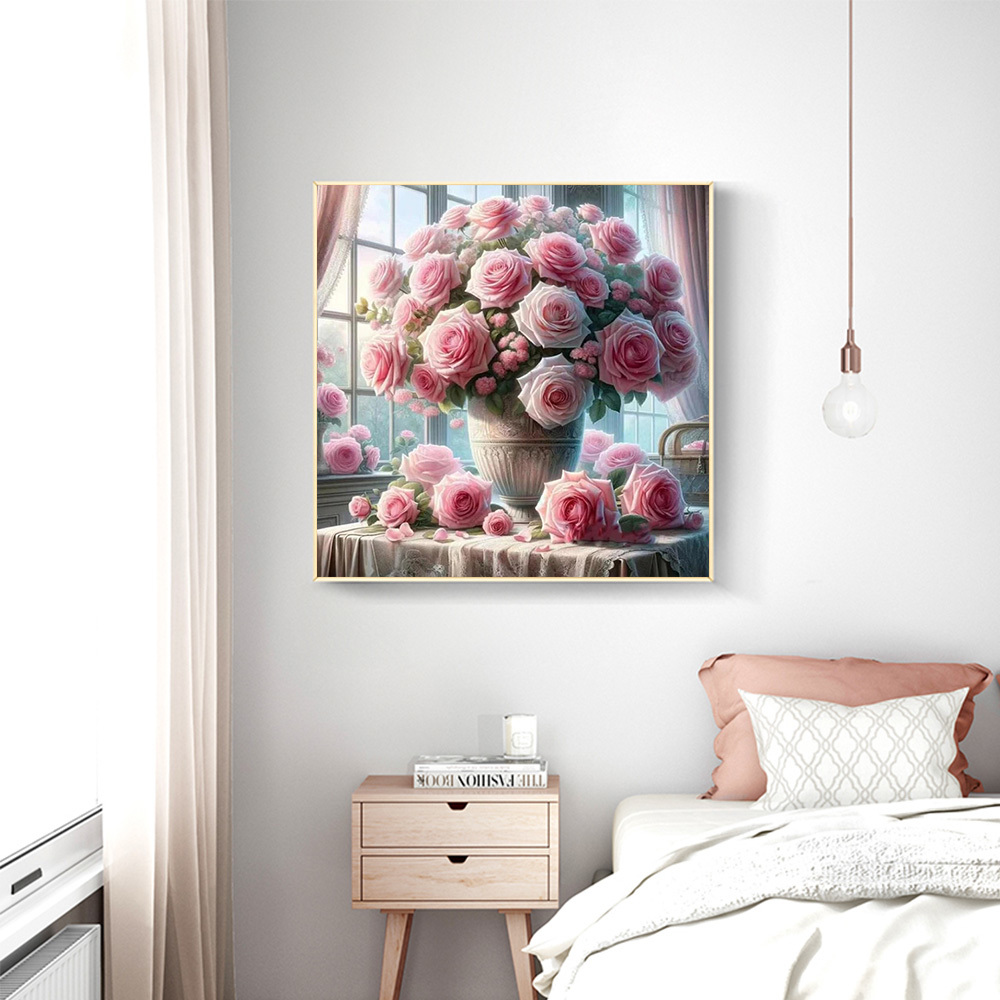1PC frameless  5D Diy Diamond  - Resin Art Of Flowers recension och pris