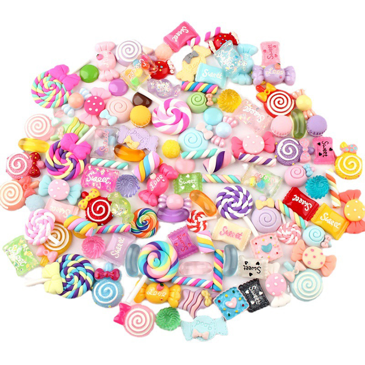 30pcs Random Candy Slime Charm - Resin Art Engagement recension och pris
