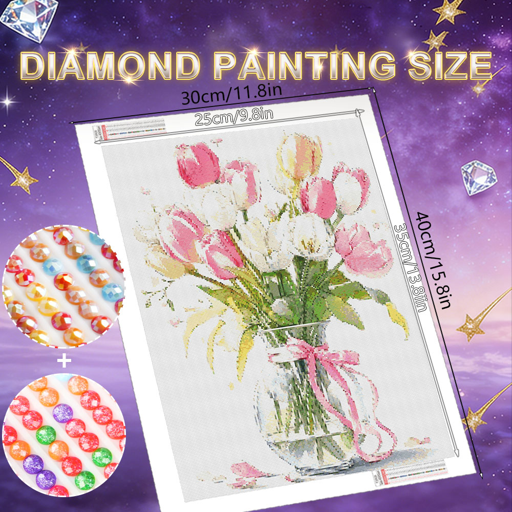 HUACAN Diamond Art Painting Ro - Resin Art Wallpaper recension och pris