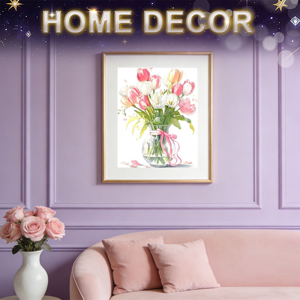 HUACAN Diamond Art Painting Ro - Resin Art Wallpaper recension och pris