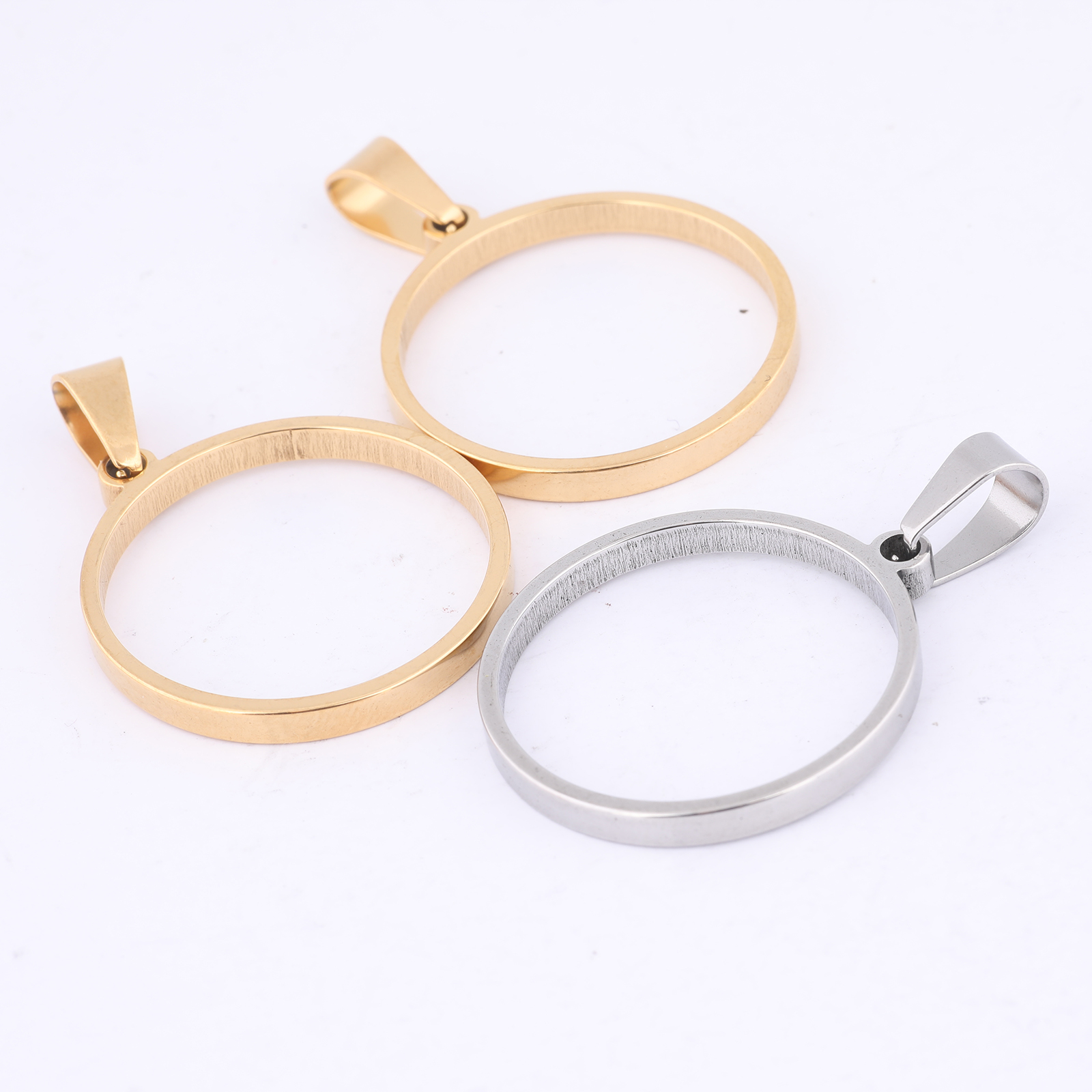 10pcs 25mm Round Open Bezel Ch - Resin Art Pendant recension och pris