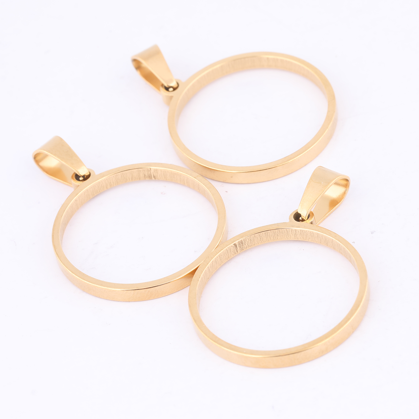 10pcs 25mm Round Open Bezel Ch - Resin Art Pendant recension och pris