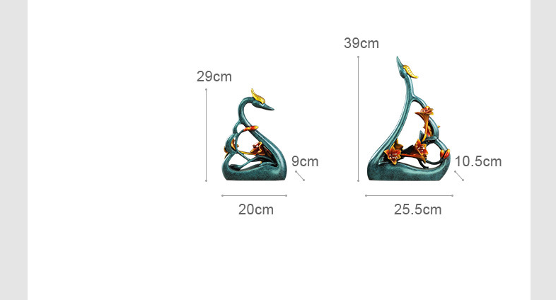 couples swan lovers art decora - Resin Art For Anniversary Gift recension och pris