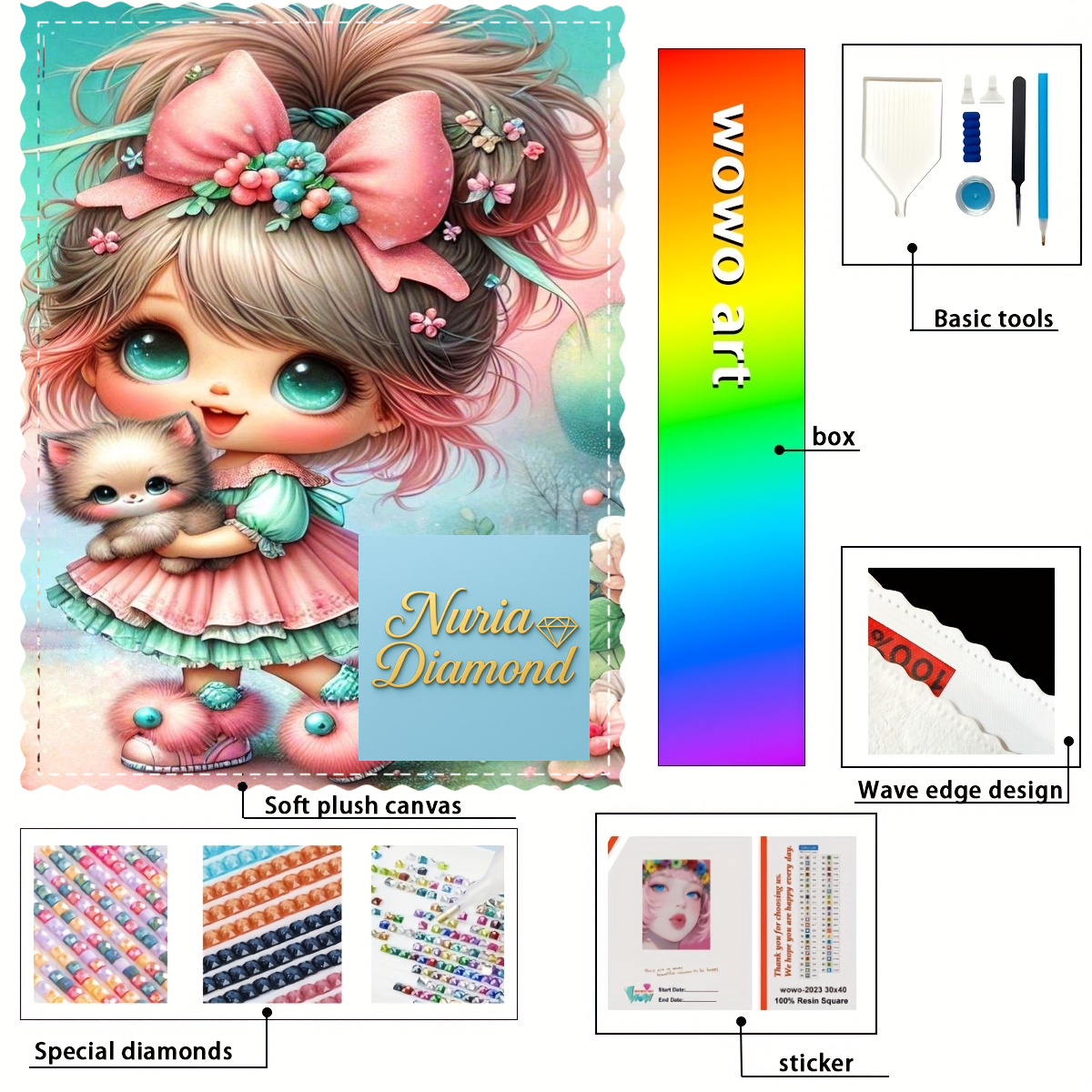 【Nuria Diamond Art】cute little - Resin Art To Buy recension och pris