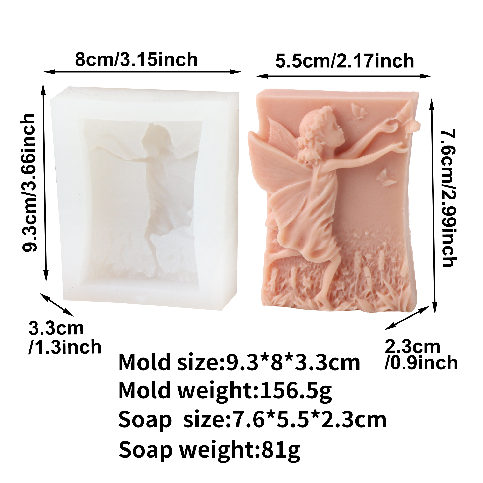 Flower Fairy Silicone Soap Mol - Resin Art Furniture recension och pris