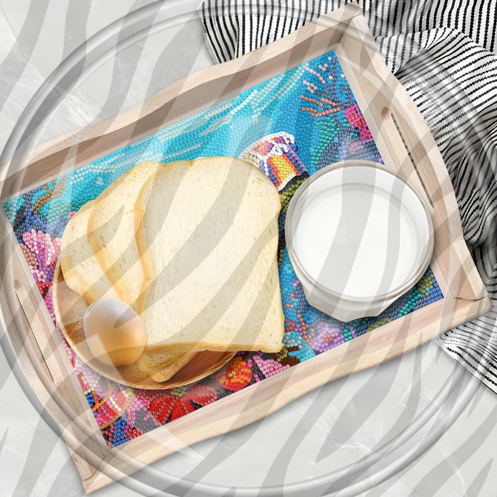 Wooden 5D DIY Diamond Painting - Resin Art Wooden Tray recension och pris