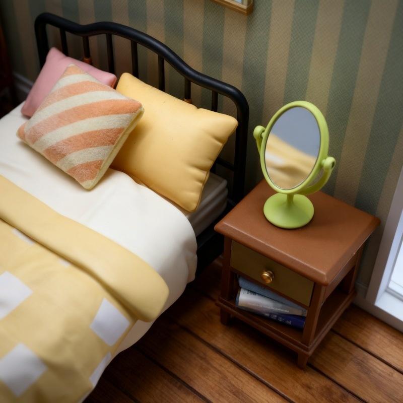 1Pcs Miniature Retro Mirror Dr - Resin Art Furniture recension och pris