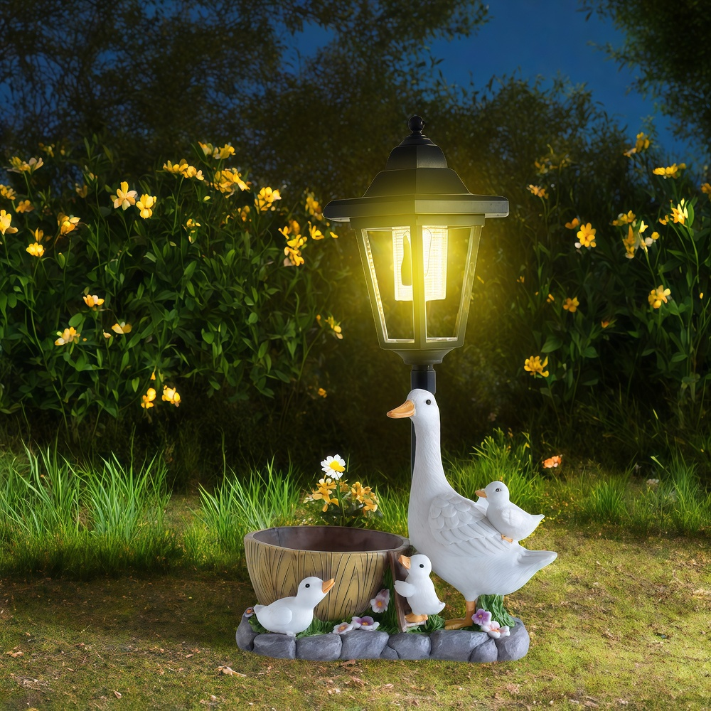 Solar Duck Night Light Garden  - Resin Art Decor recension och pris