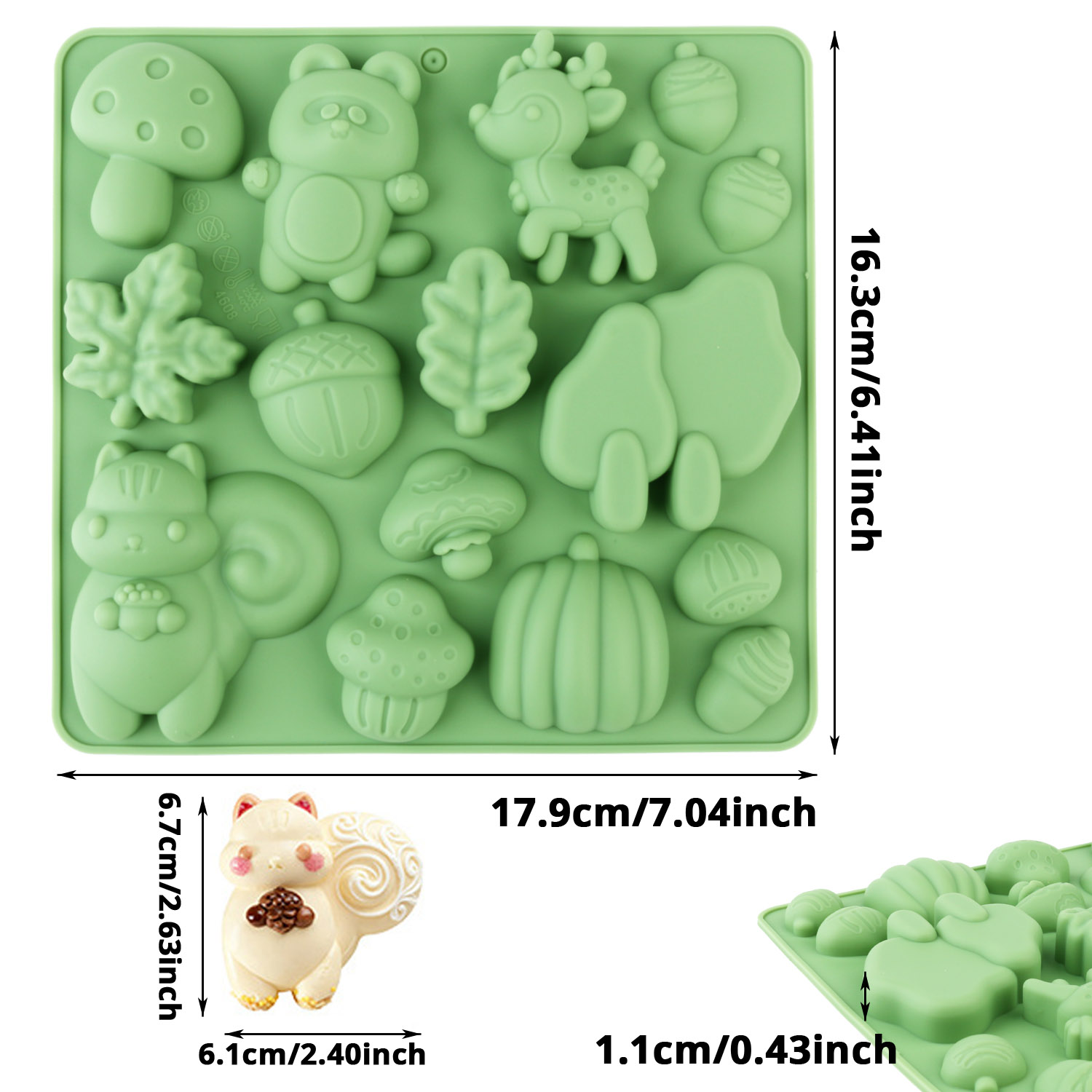 1 Silicone Cake Mold in the Sh - Resin Art Decor recension och pris