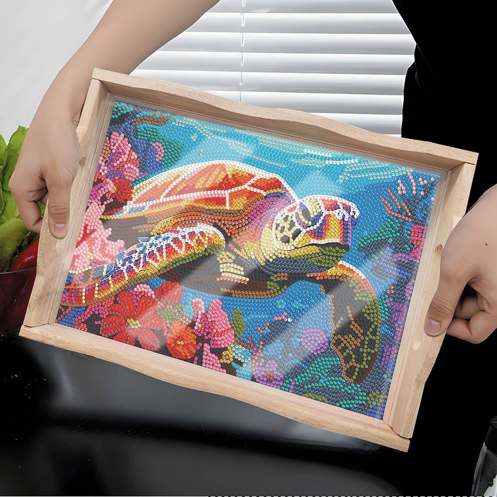 DIY Diamond Painting Tray Kit  - Resin Art Wooden Tray recension och pris