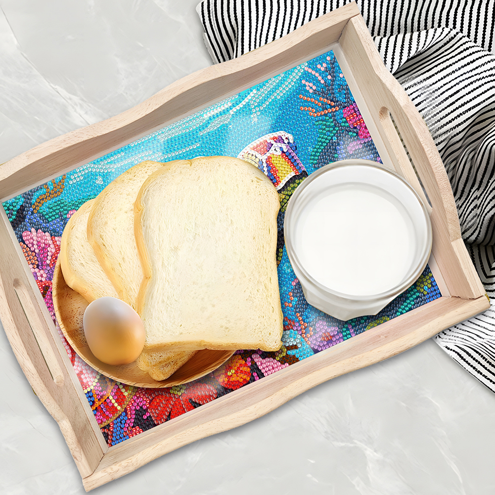 DIY Diamond Painting Tray Kit  - Resin Art Wooden Tray recension och pris