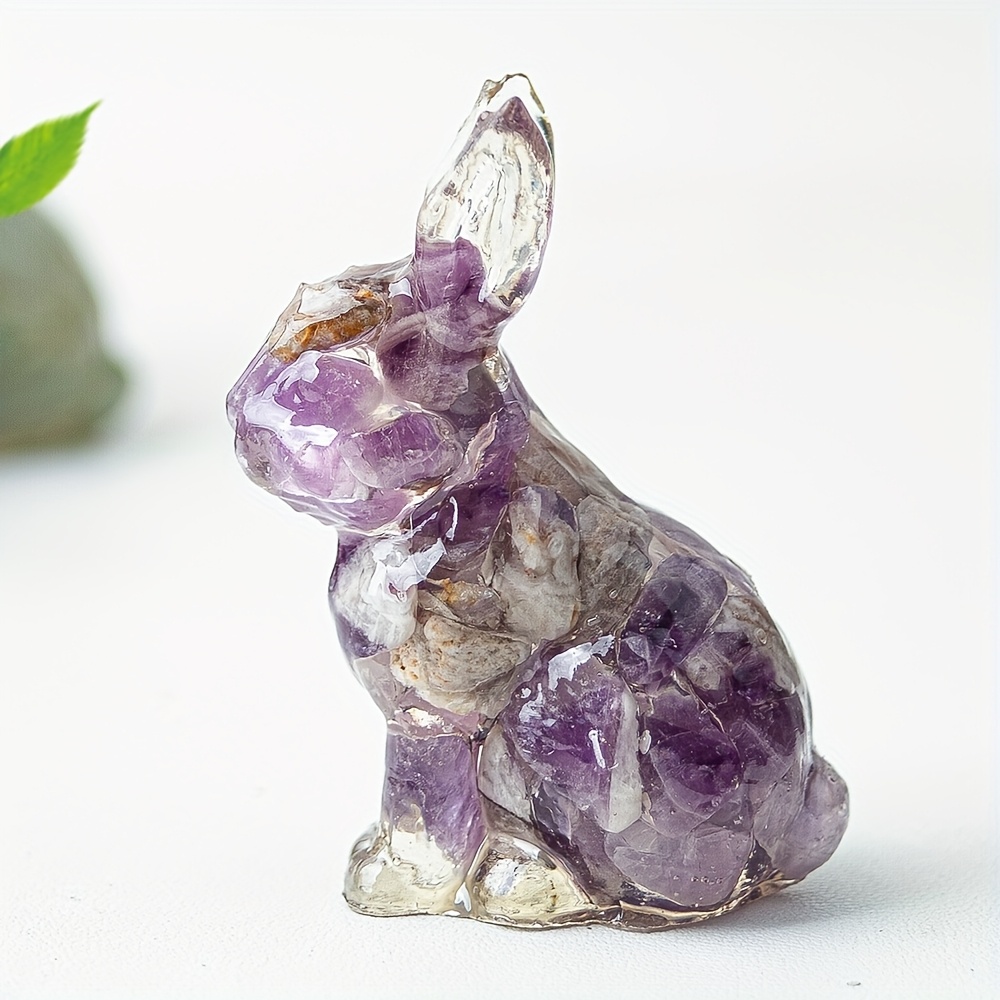 1Pc Handmade Amethyst Resin Ra - Resin Art Purple recension och pris