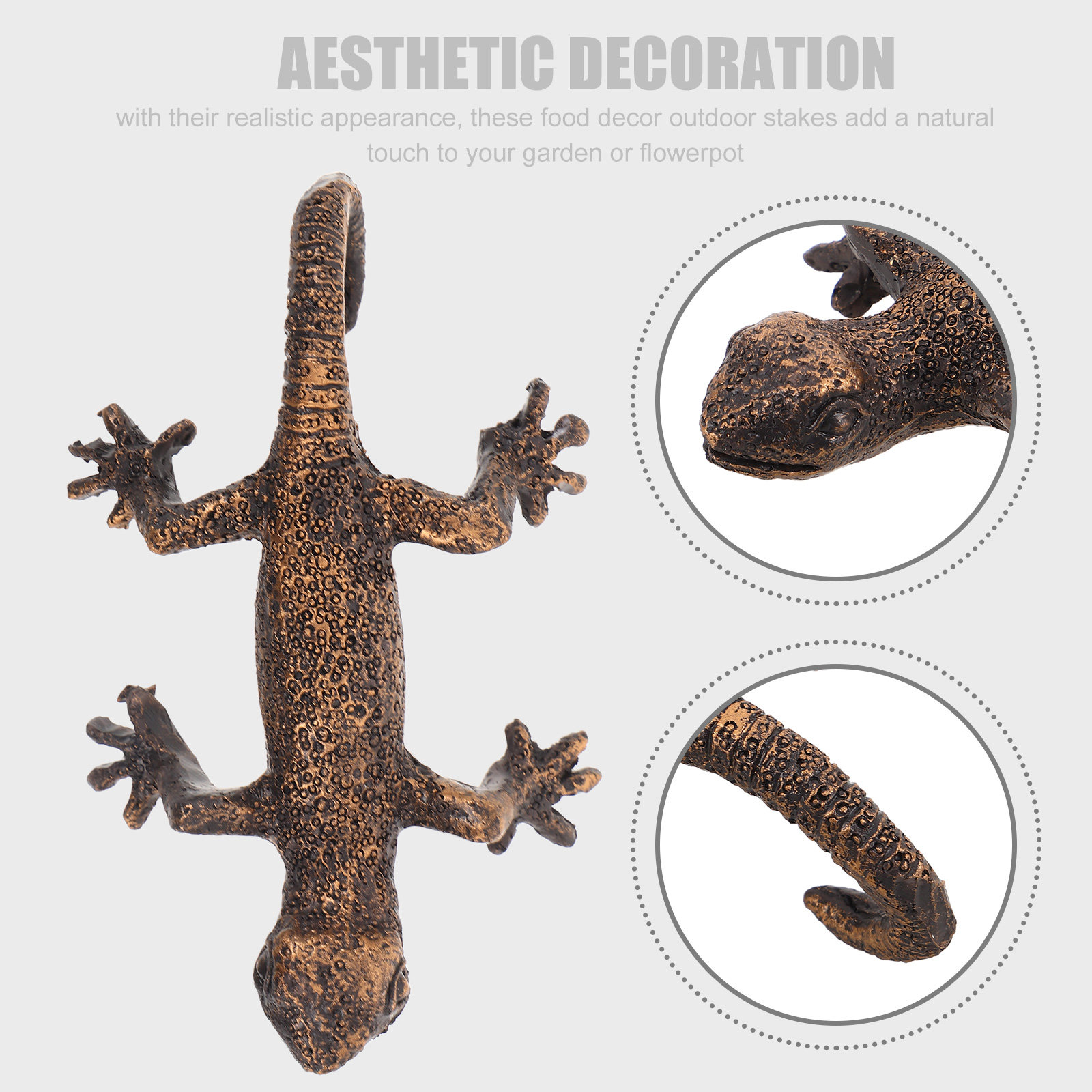 Gecko Wall Hanging Garden Deco - Resin Art Decor recension och pris