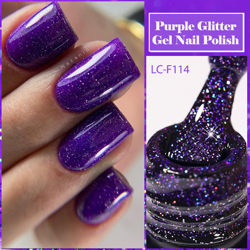 LILYCUTE Purple Glitter Sequin - Resin Art Purple recension och pris
