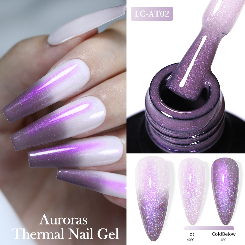 LILYCUTE 7ML Auroras Thermal G - Resin Art Purple recension och pris