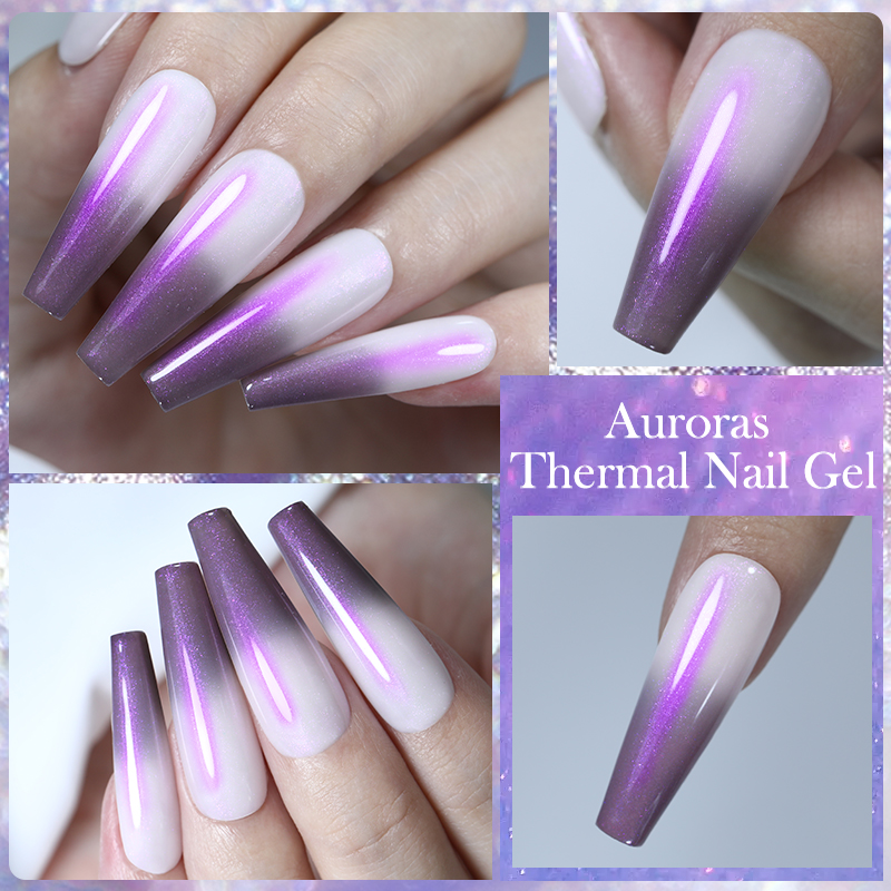 LILYCUTE 7ML Auroras Thermal G - Resin Art Purple recension och pris