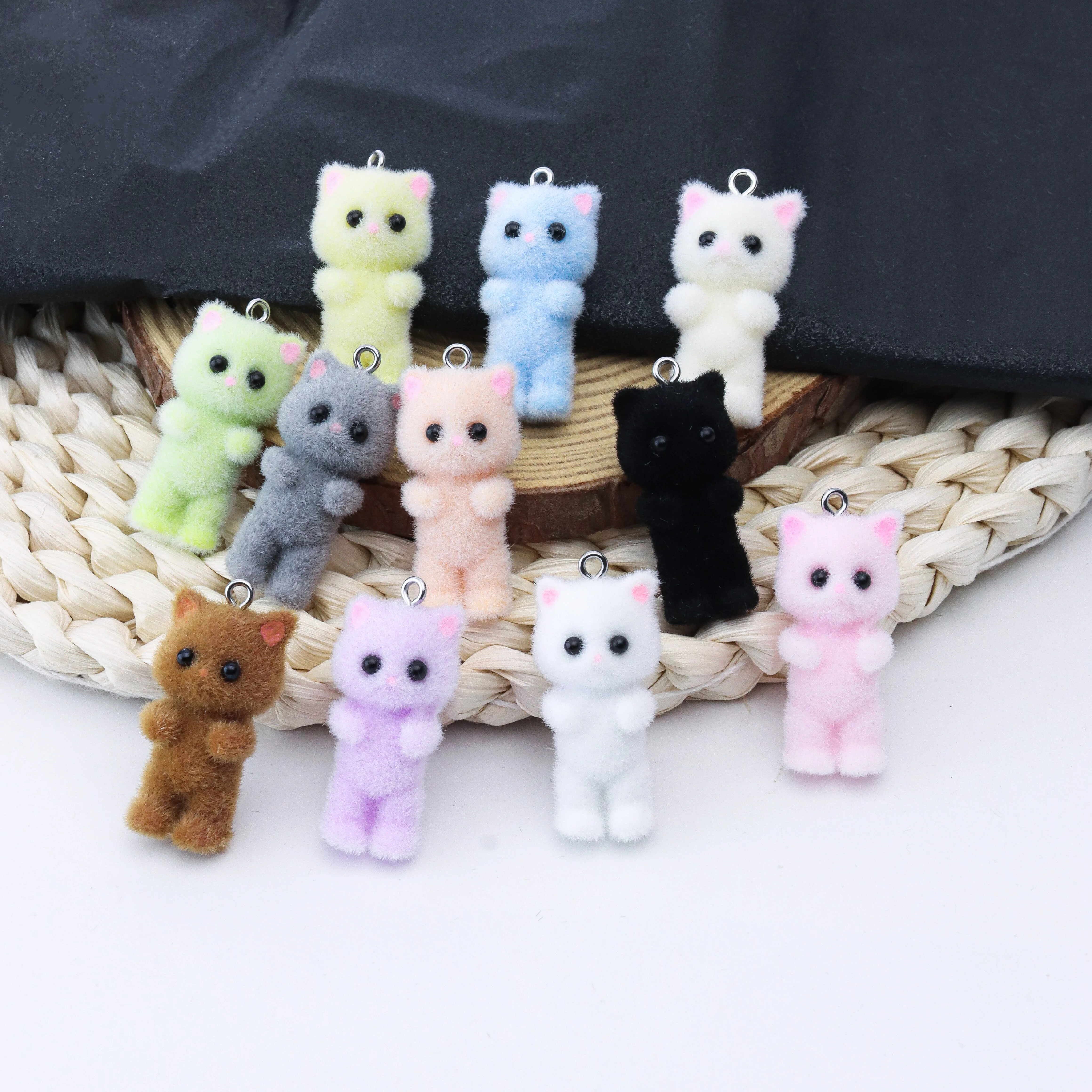 33PCS Cat Pendant Kawaii 3D Fl - Resin Art Pendant recension och pris
