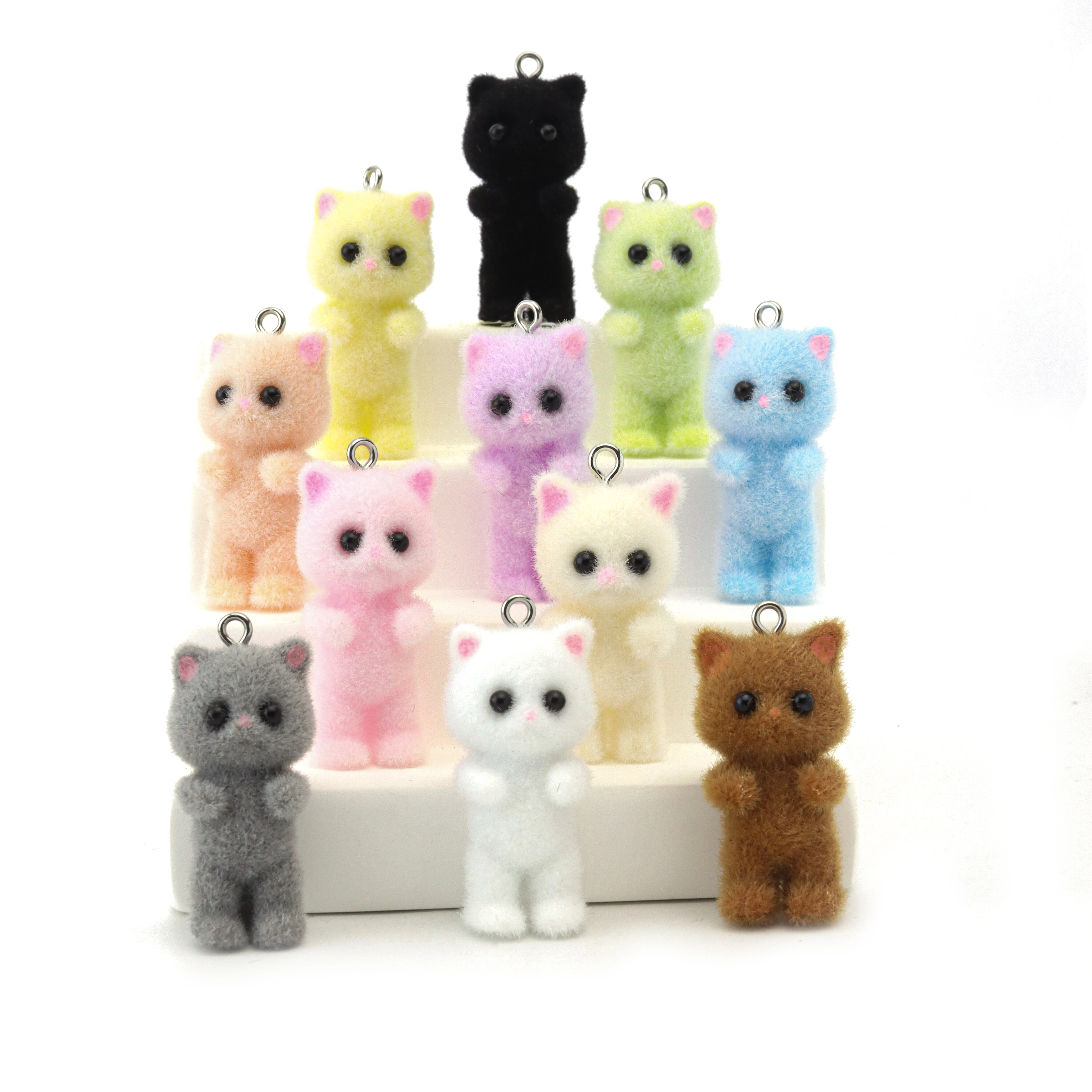 33PCS Cat Pendant Kawaii 3D Fl - Resin Art Pendant recension och pris