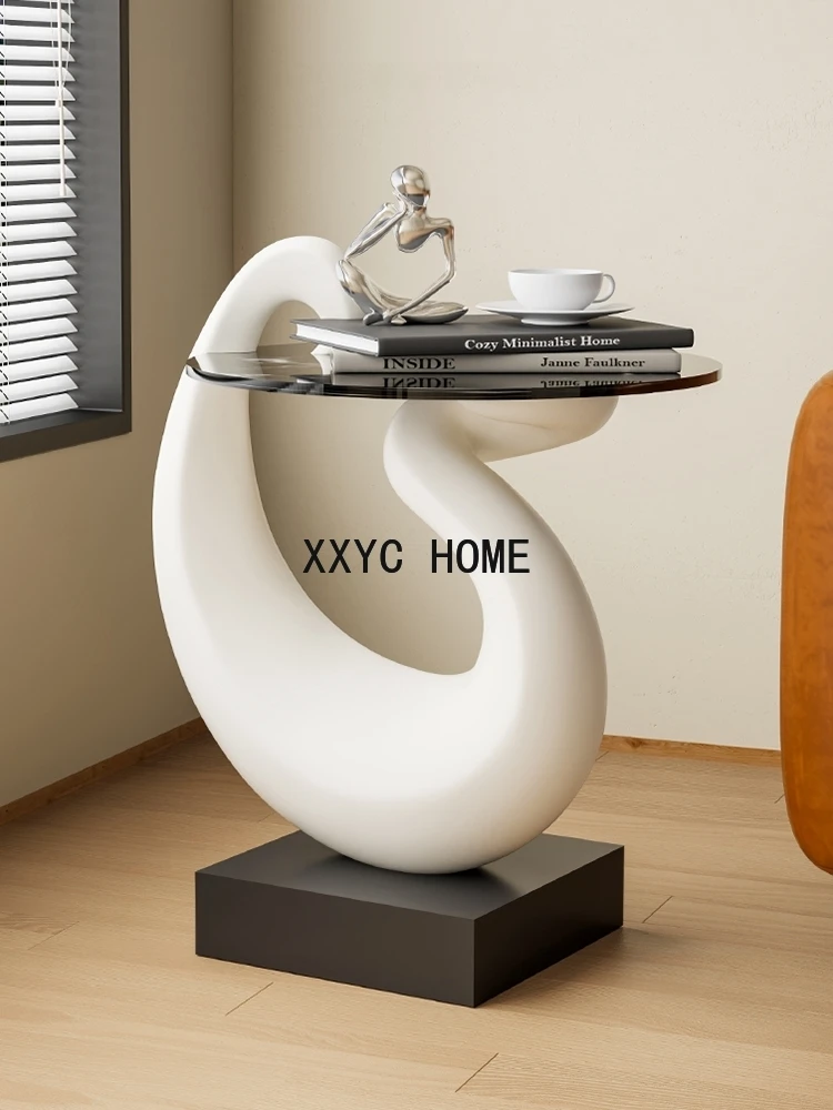 Creative White Swan Statue Hom - Resin Art Coffee Table recension och pris