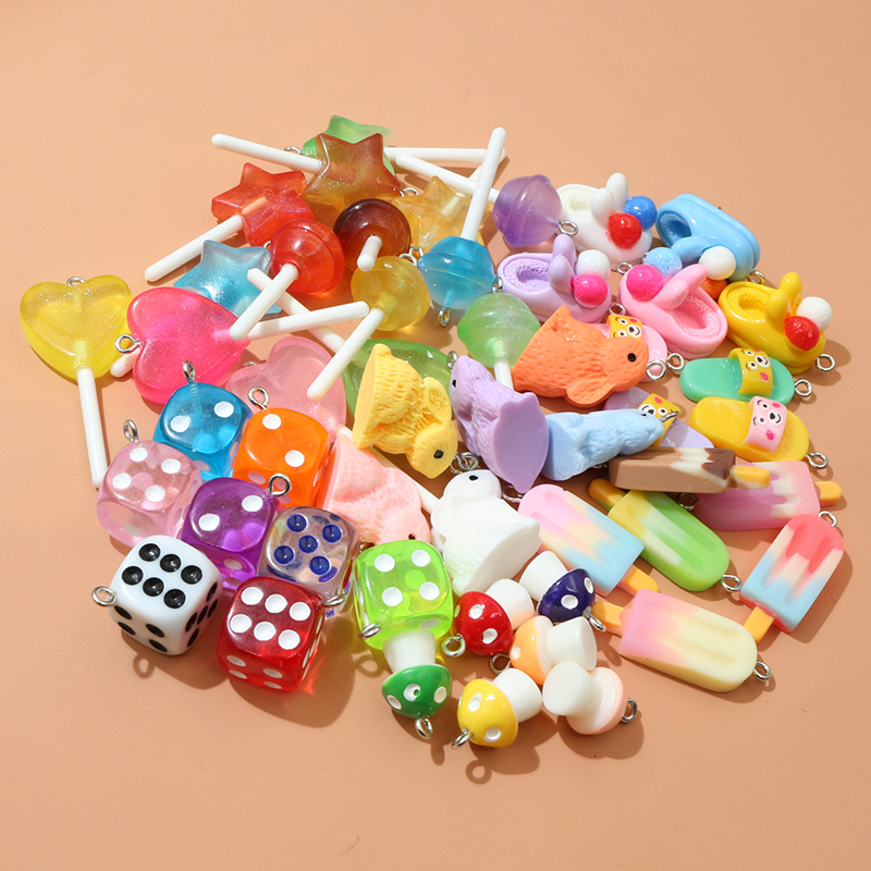 10PCS Resin Pendant Charms Rab - Resin Art Pendant recension och pris