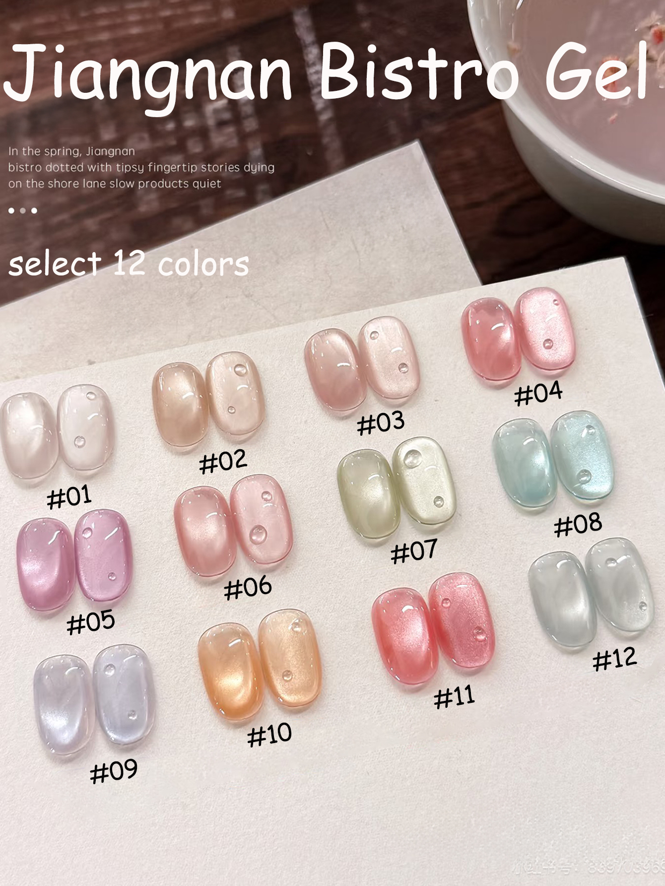 1-12pcs SHAKA Spring Jiangnan  - Resin Art Purple recension och pris