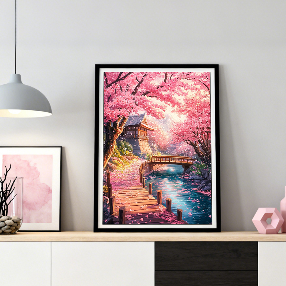 HUACAN Diamond Art House Lands - Resin Art Wallpaper recension och pris