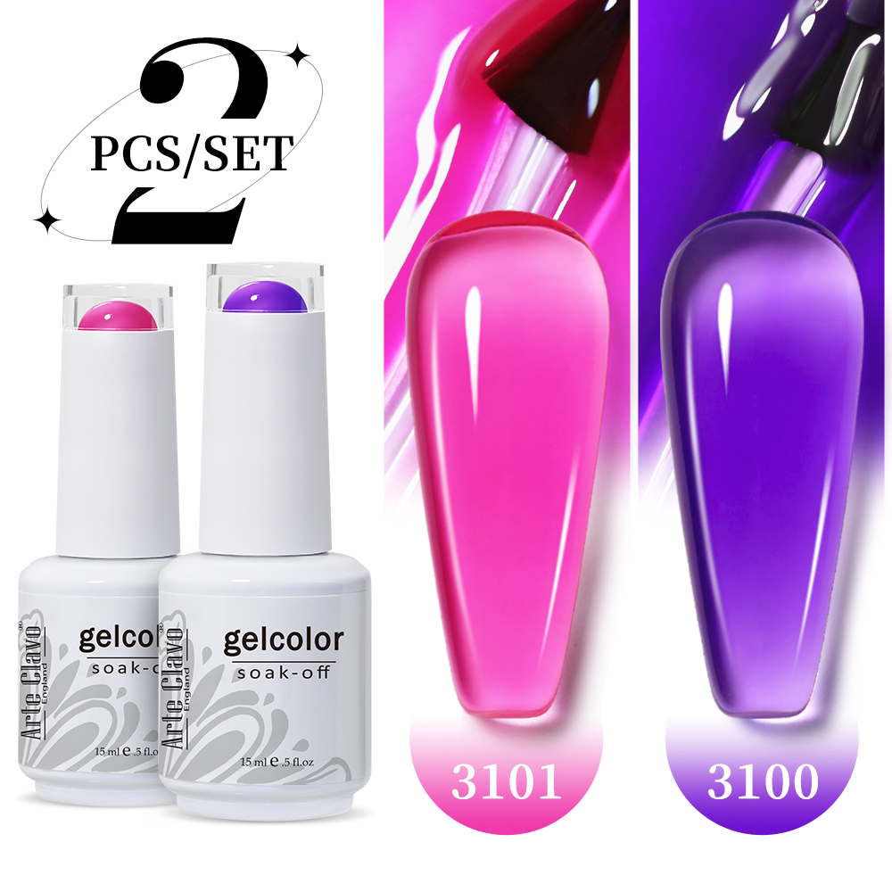 Arte Clavo 2Pcs/Set 15ml Jelly - Resin Art Purple recension och pris