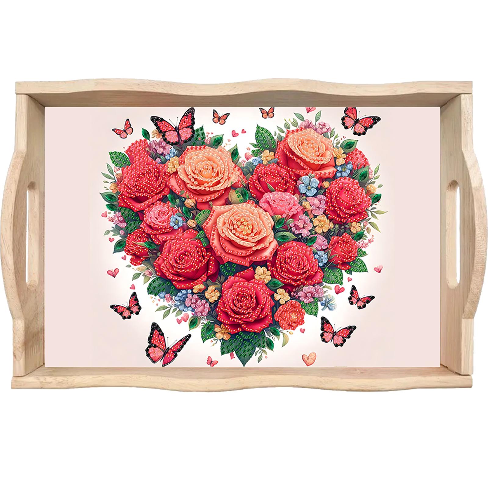 Diamond Painting Wooden Tray w - Resin Art Wooden Tray recension och pris