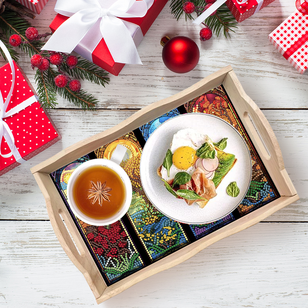 DIY Diamond Art Wooden Tray wi - Resin Art Wooden Tray recension och pris