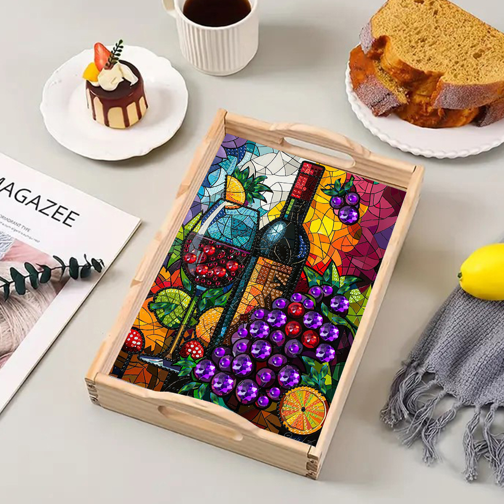 DIY Diamond Art Wooden Tray wi - Resin Art Wooden Tray recension och pris