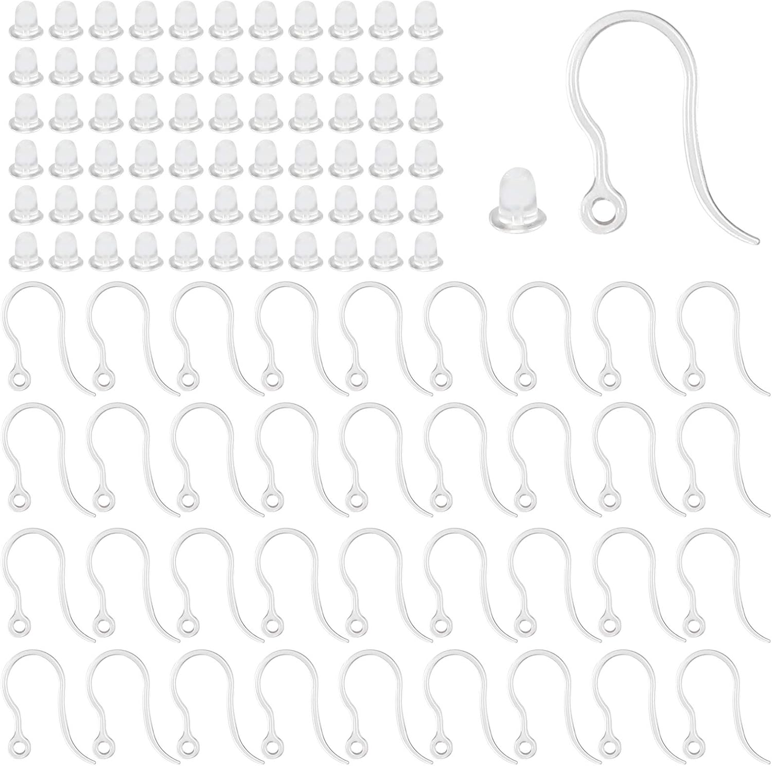 40pcs Clear Plastic Earring Ho - Resin Art Engagement recension och pris