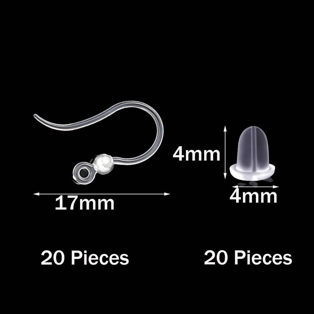 40pcs Clear Plastic Earring Ho - Resin Art Engagement recension och pris