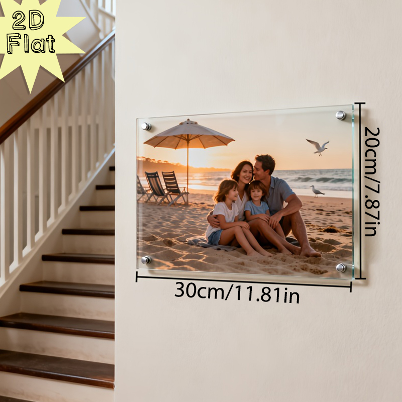 1Pc Custom Family Photo Acryli - Resin Art For Anniversary Gift recension och pris