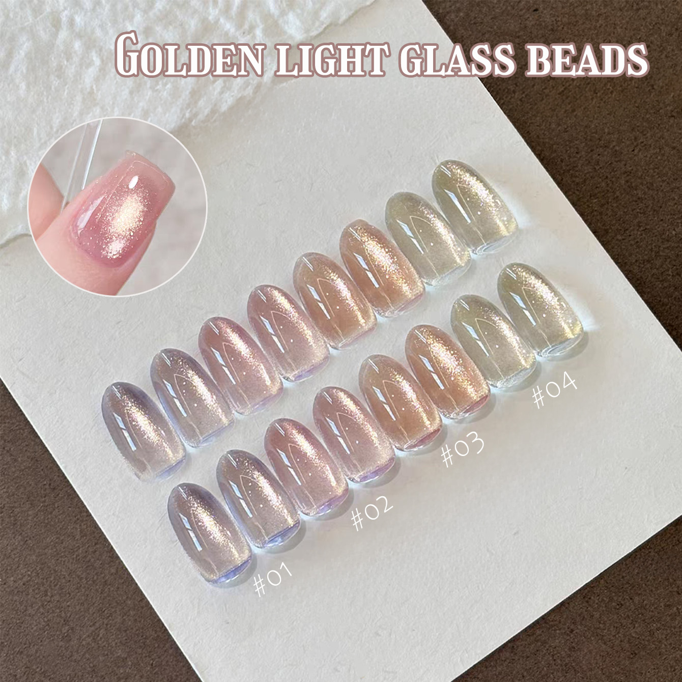 1pcs TC Pink Golden Eye Gel Na - Resin Art Purple recension och pris
