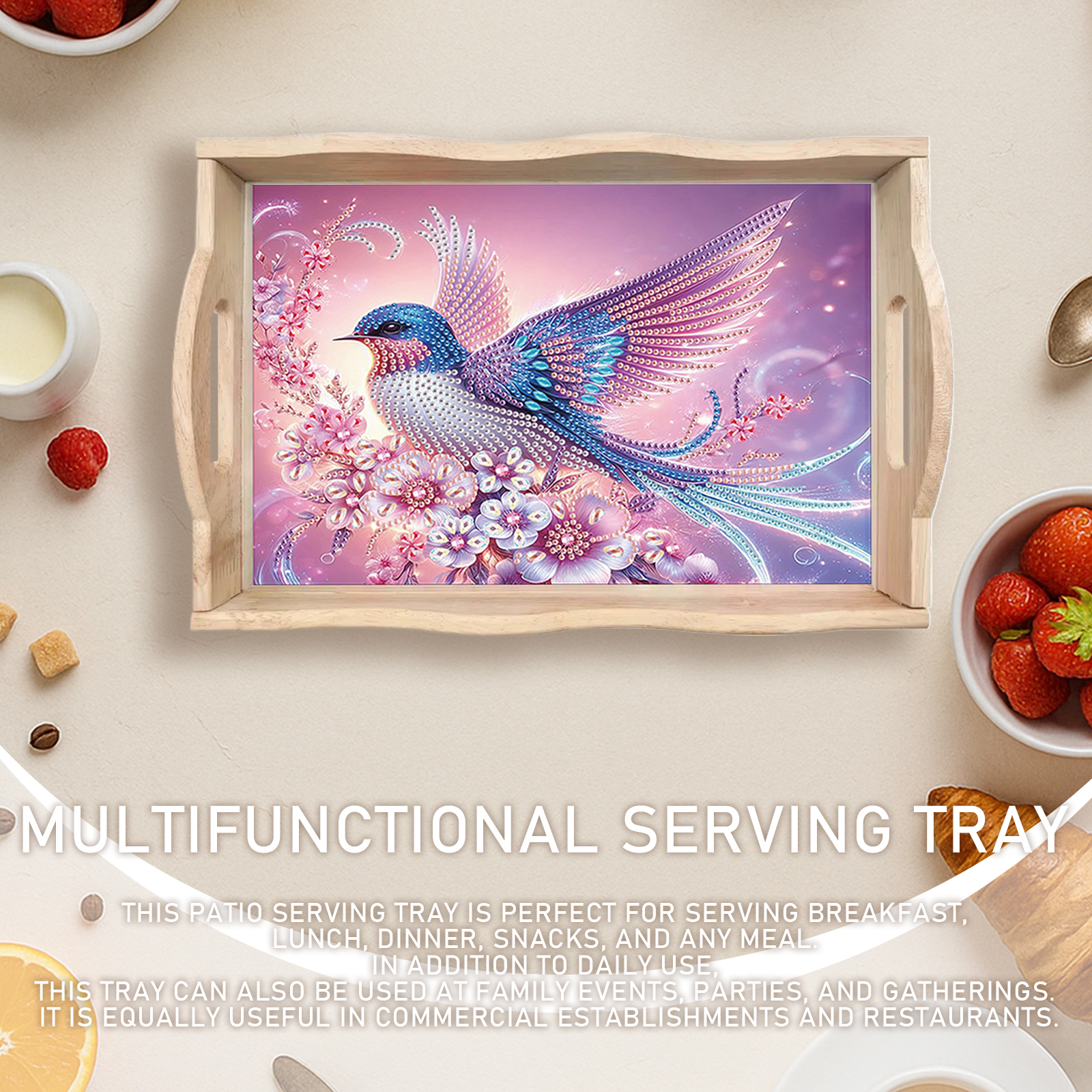 Large Size Diamond Painting Wo - Resin Art Wooden Tray recension och pris