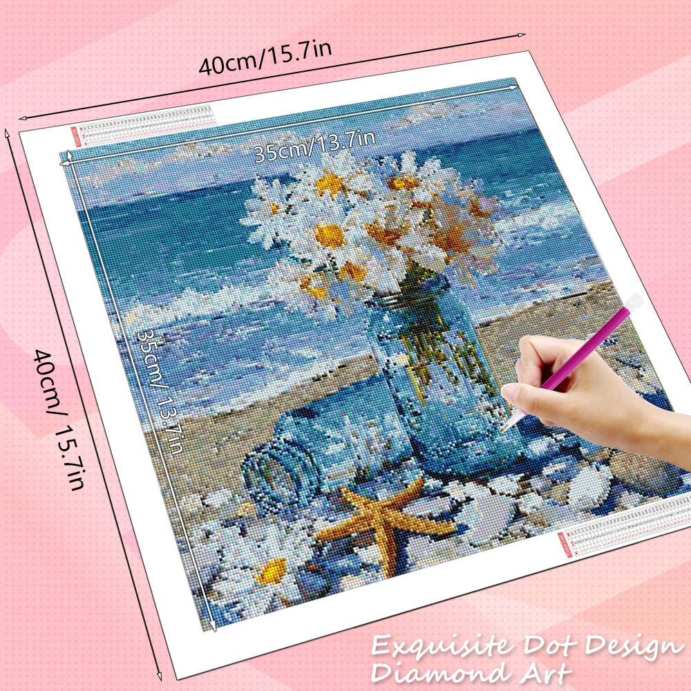 HUACAN Diamond Painting Daisy  - Resin Art Wallpaper recension och pris
