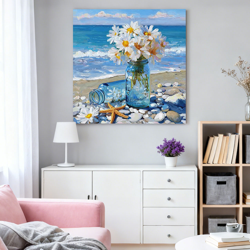 HUACAN Diamond Painting Daisy  - Resin Art Wallpaper recension och pris