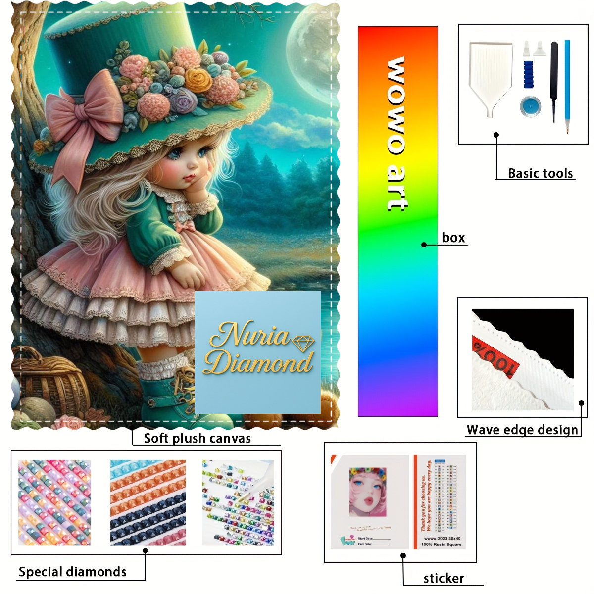 【Nuria Diamond Art】cute little - Resin Art To Buy recension och pris