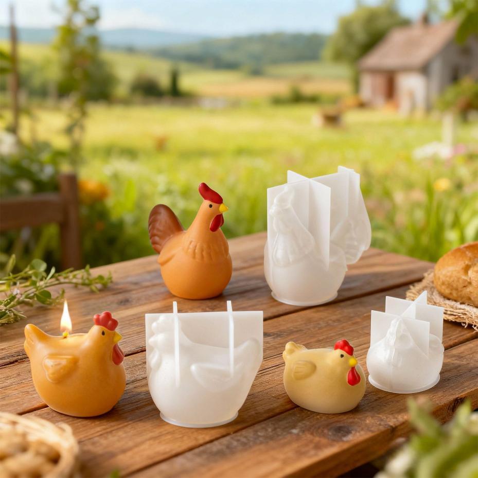 3D Chicken Candle Silicone Mol - Resin Art Furniture recension och pris
