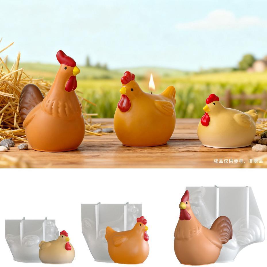 3D Chicken Candle Silicone Mol - Resin Art Furniture recension och pris