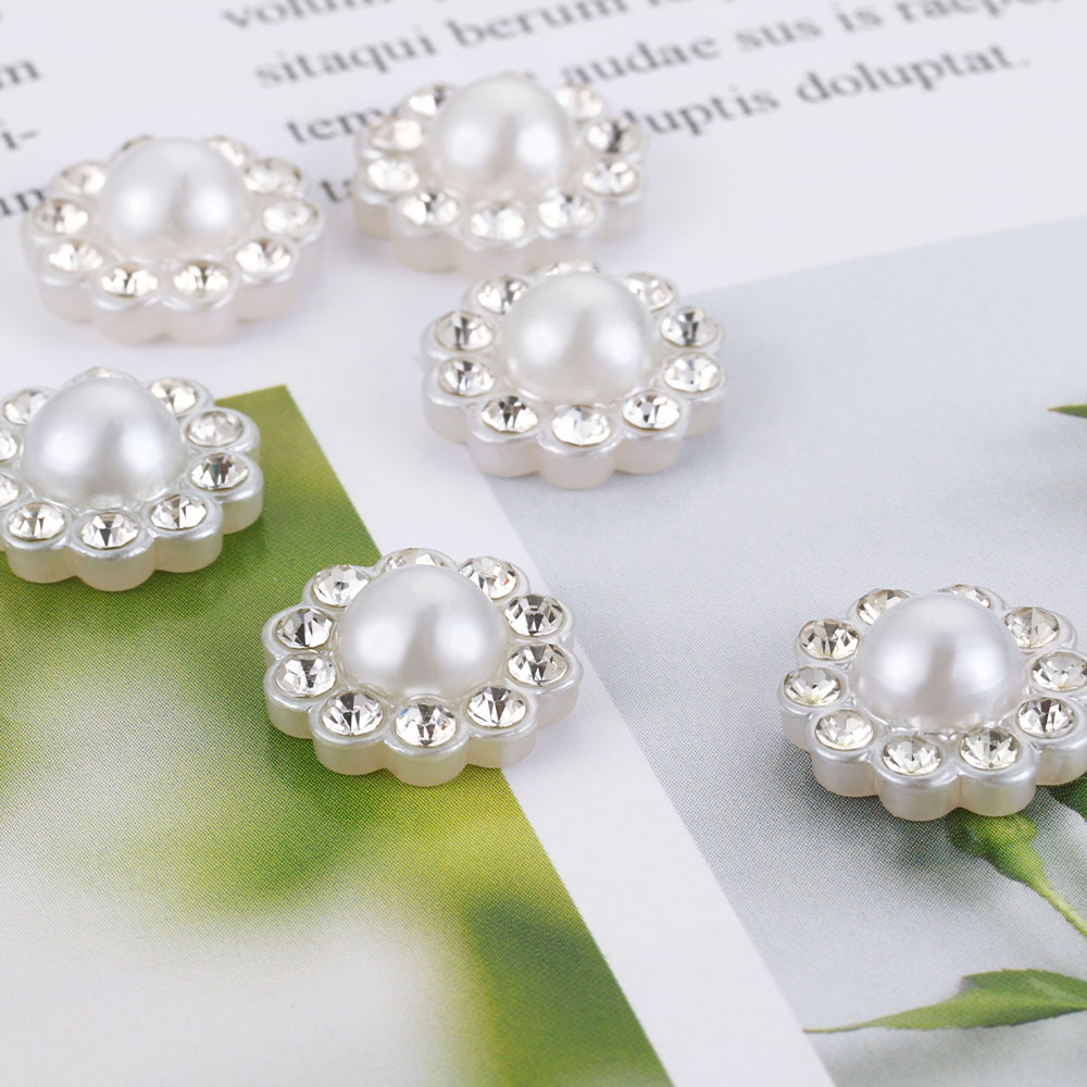 50pcs White Flat Imitation Pea - Resin Art Engagement recension och pris