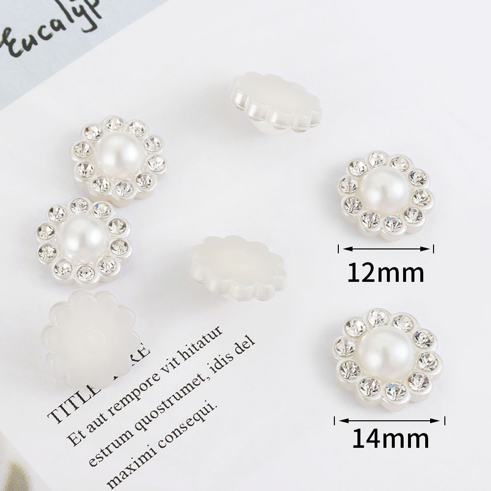50pcs White Flat Imitation Pea - Resin Art Engagement recension och pris