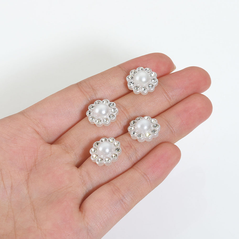 50pcs White Flat Imitation Pea - Resin Art Engagement recension och pris