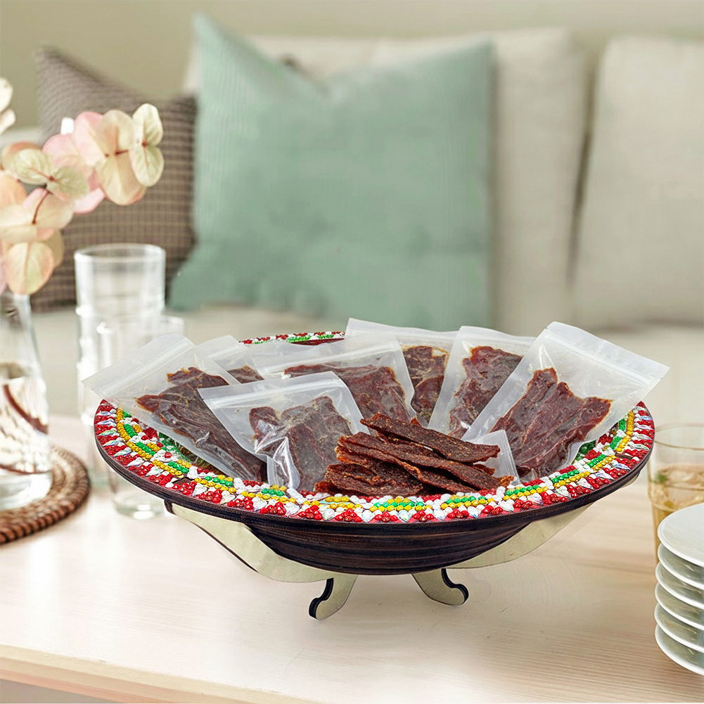 DIY Diamond Painted Wooden Din - Resin Art Wooden Tray recension och pris